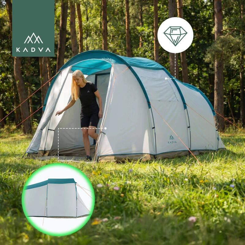 Cort de camping pentru 4 persoane KADVA Kavio 4.1