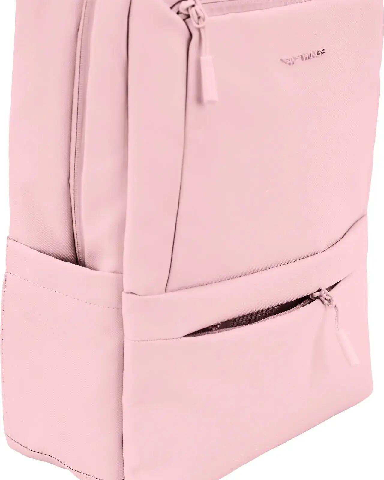 Plecak Kabinowy Wings Bagaż Z Kieszenią Na Laptop I Systemem Pleców Pink 5/10
