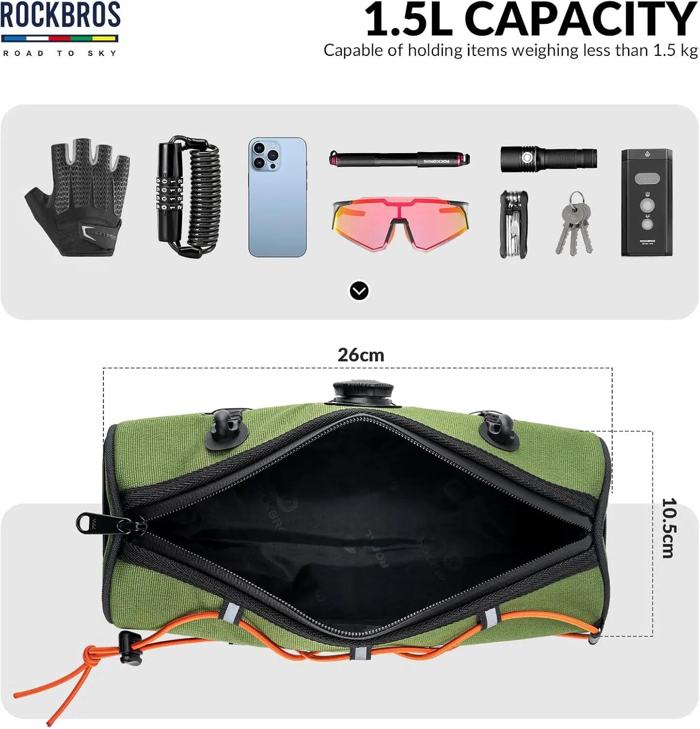 Lenkertasche 1,5L wasserabweisend reflektierend 3/7