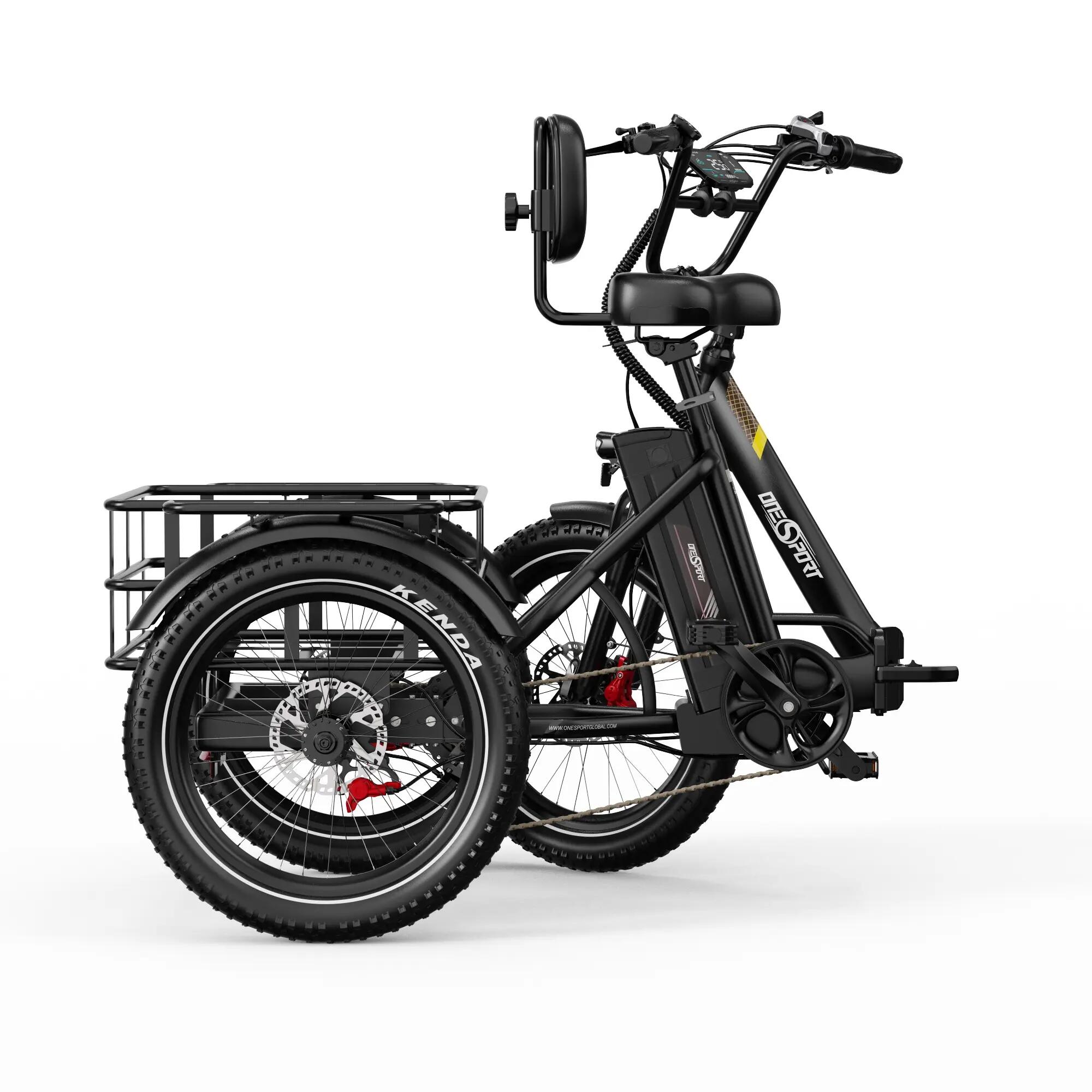 OT30 PRO tricycle électrique adulte, pneu 20×3.0", batterie 48V18Ah. 7/11