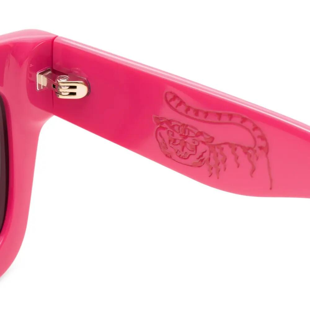 Lunettes de soleil carrées Homme et Femme Bloated Pink Rose 5/6