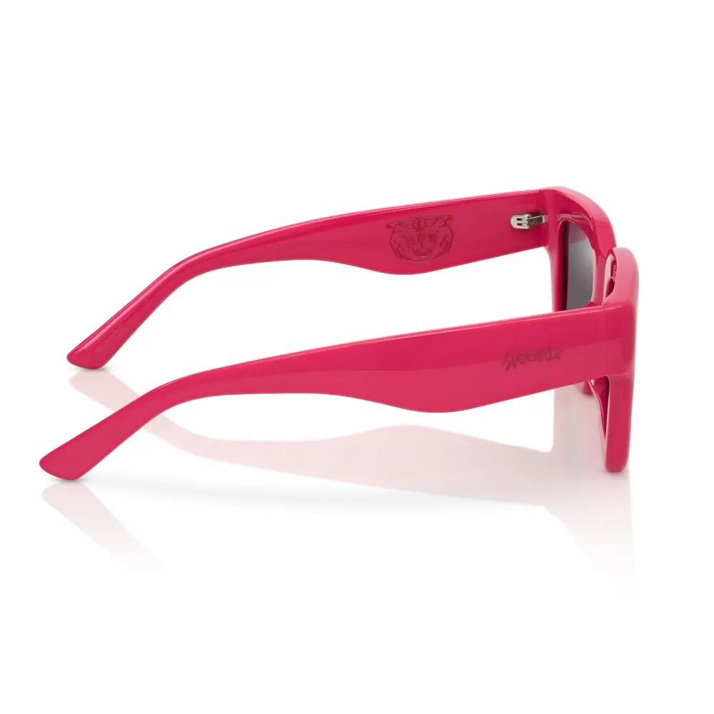 Lunettes de soleil carrées Homme et Femme Bloated Pink Rose 4/6