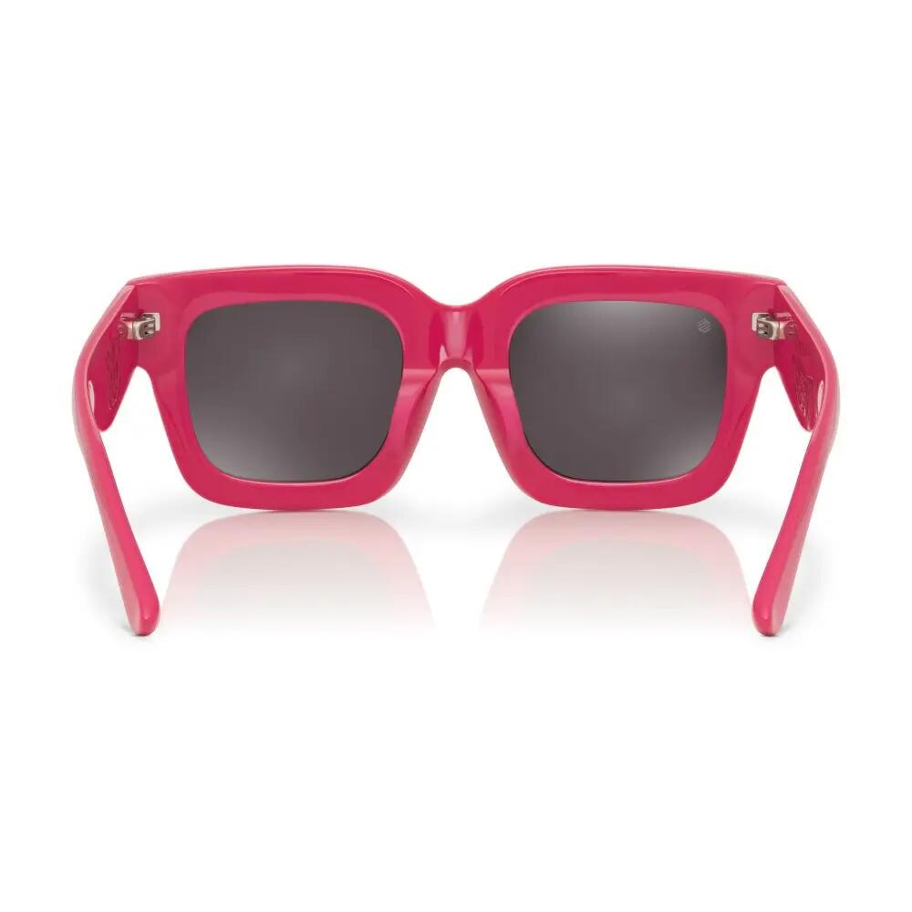 Lunettes de soleil carrées Homme et Femme Bloated Pink Rose 2/6