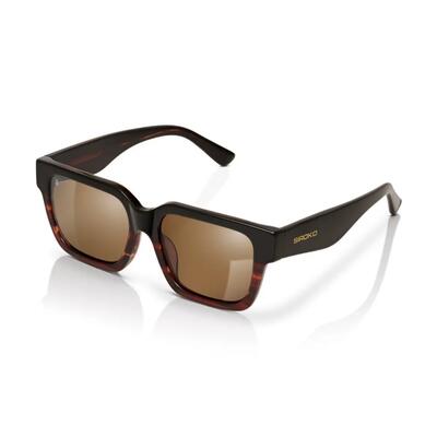 Heren en dames vierkante gepolariseerde zonnebril squarish black tortoise zwart