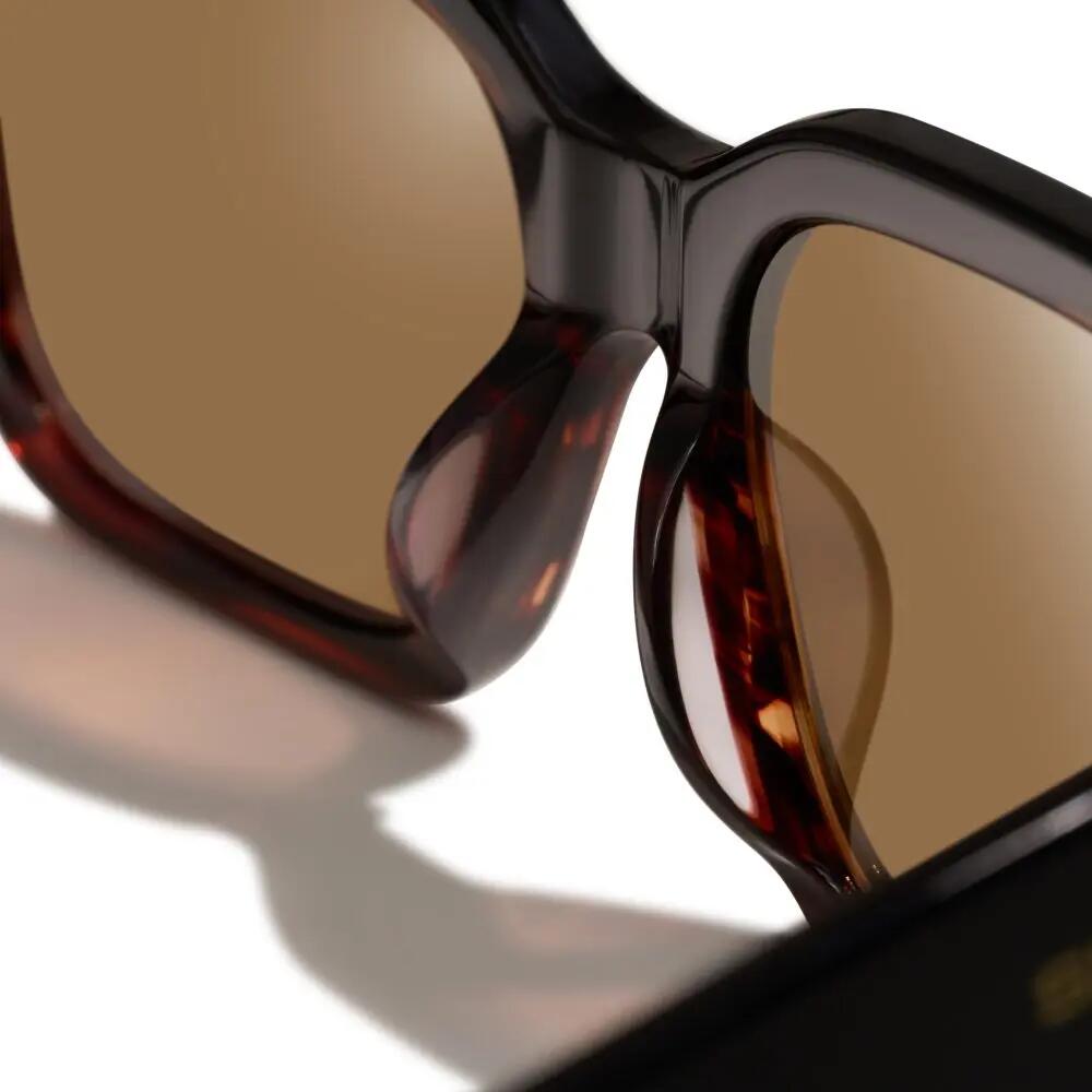 Lunettes de soleil polarisées carrées Homme et Femme Squarish Black Tortoise N 6/6