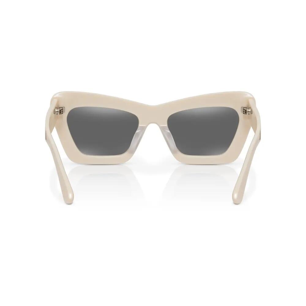 Heren en Dames cat-eye zonnebril Catty Glass White Wit 2/6