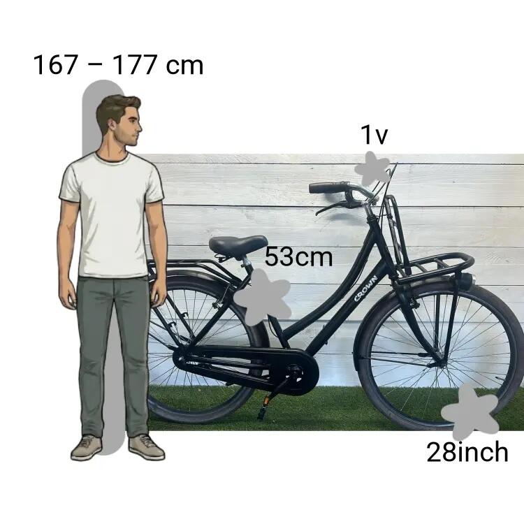 Bicicletta usata Crown Transportfiets 2/4