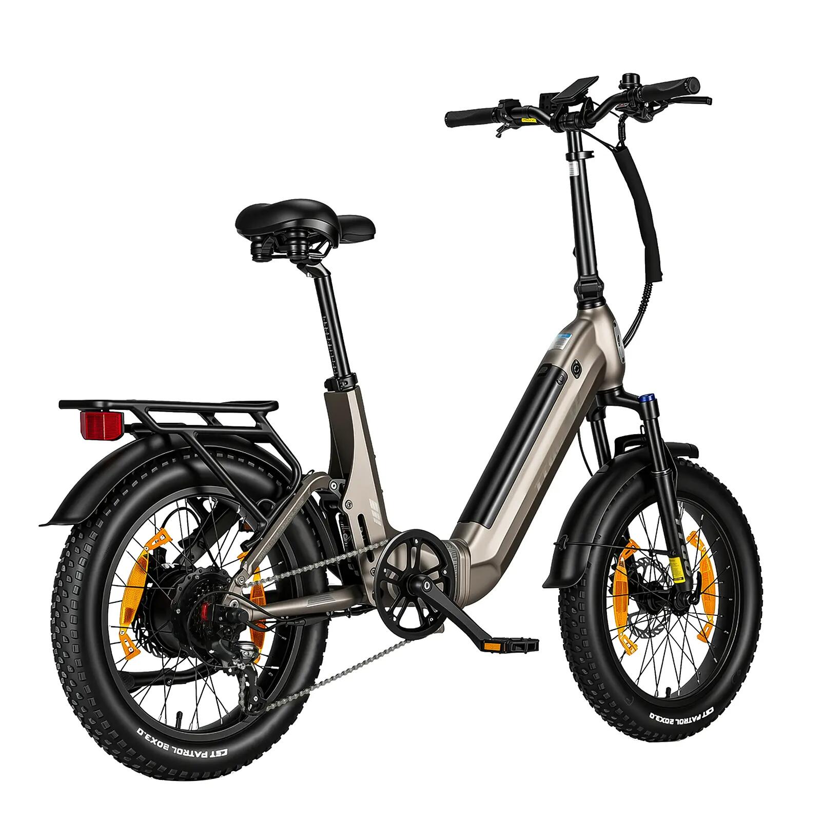Elektrische fiets voor volwassenen TTGO F7 batterij 48V 15Ah banden 20 inch 4/15
