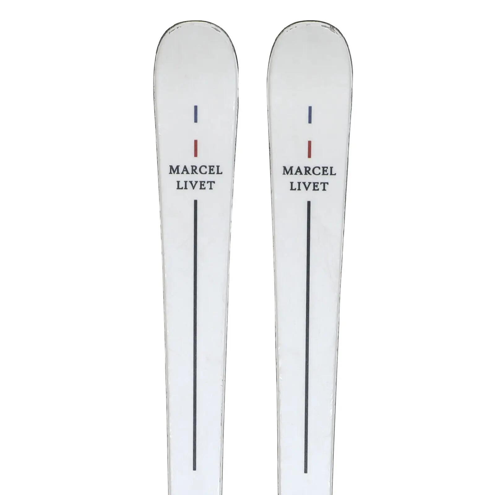 RECONDITIONNE - Ski Marcel Livet Gaspard + Fixations 1/4