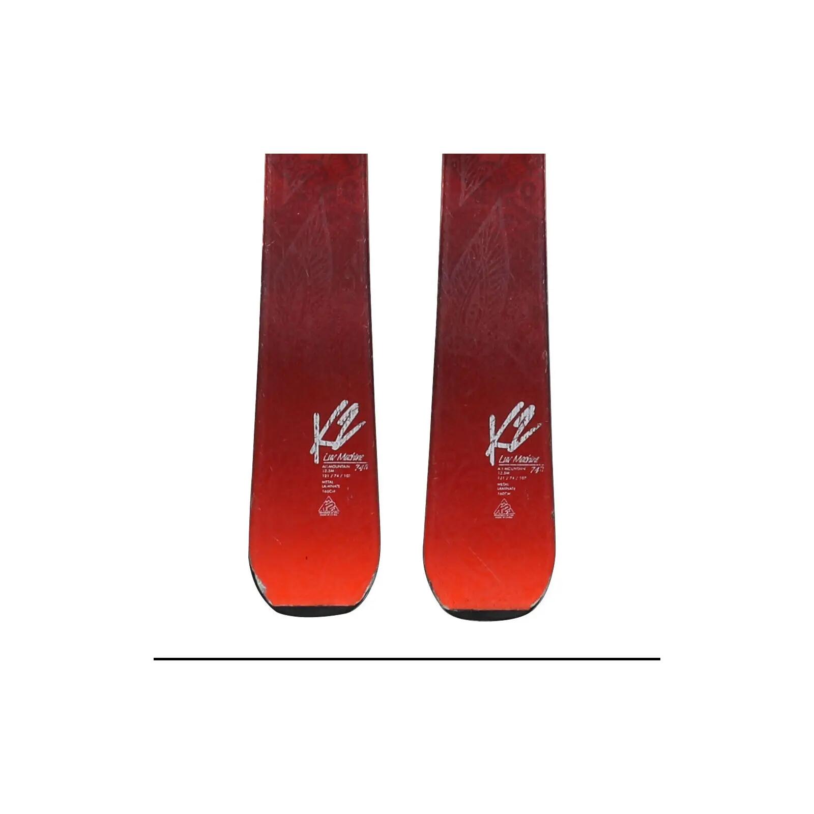 RECONDITIONNE - Ski K2 Luv Machine 74 Ti + Fixations 4/4
