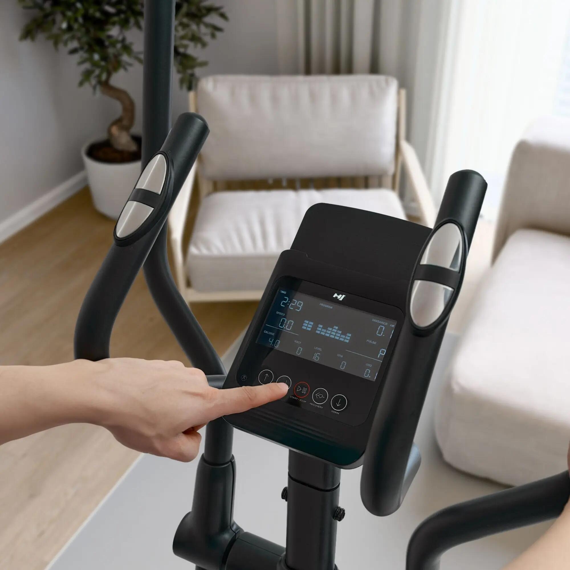 Vélo elliptique électromagnétique connecté Kinomap, Hop-Sport HS-5100C Floud 4/7