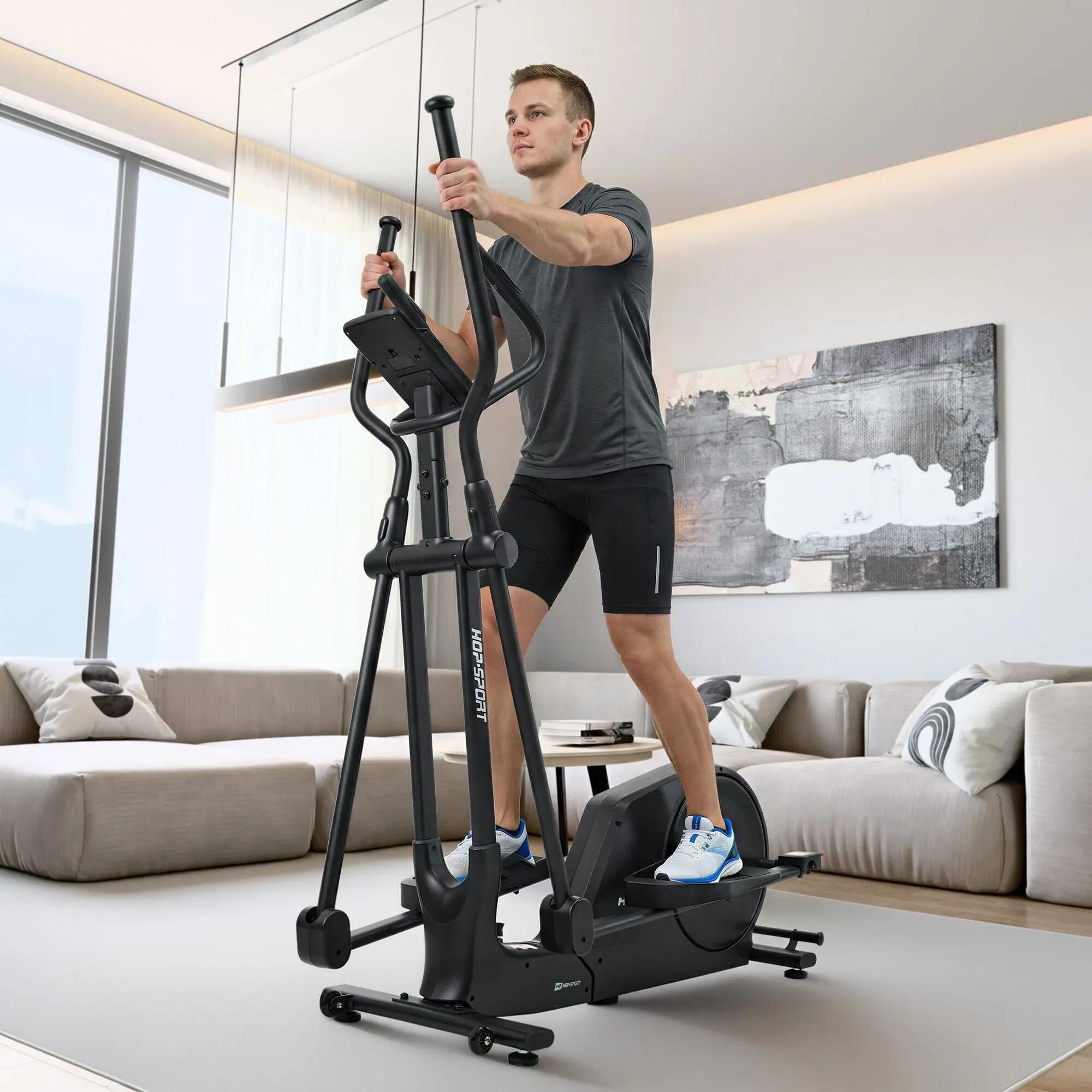 Vélo elliptique électromagnétique connecté Kinomap, Hop-Sport HS-5100C Floud 3/7