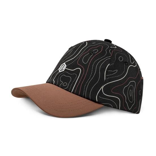 Cappellino tecnico escursionismo tasche Uomo e donna Whitney 5 panel Black Nero