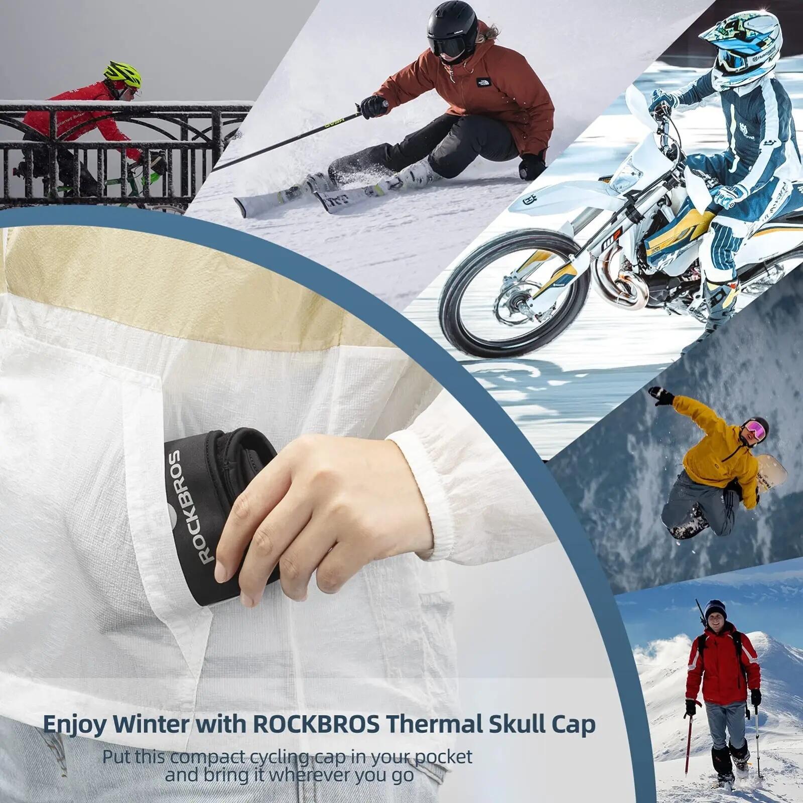 ROCKBROS Helm-Unterziehmütze Fleece 7/7