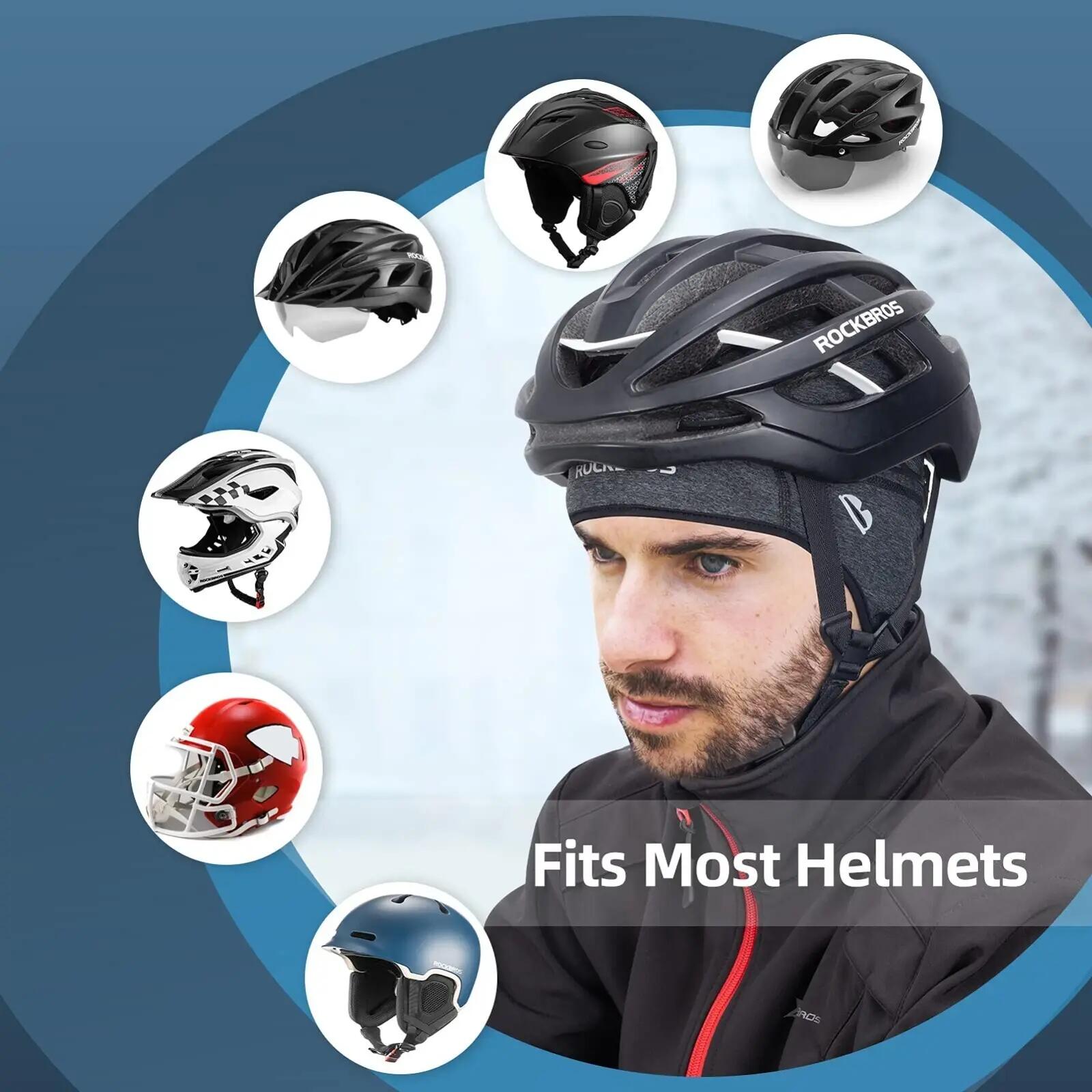 ROCKBROS Helm-Unterziehmütze Fleece 3/7