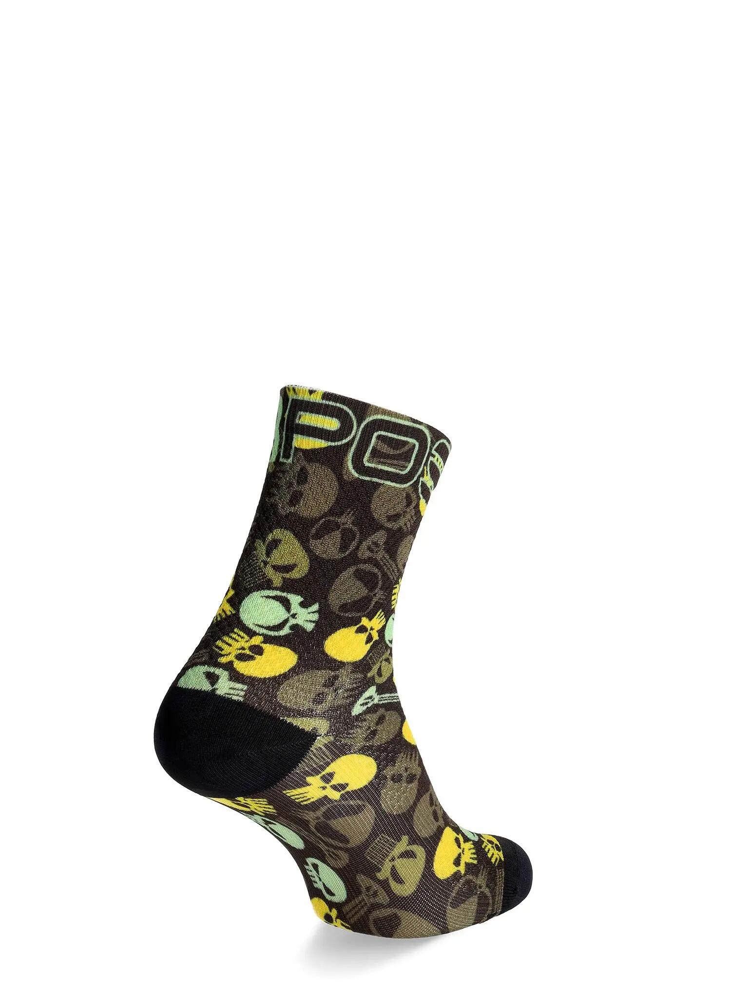 Skarpety rowerowe damskie Karpos Green Fire Socks 2/4