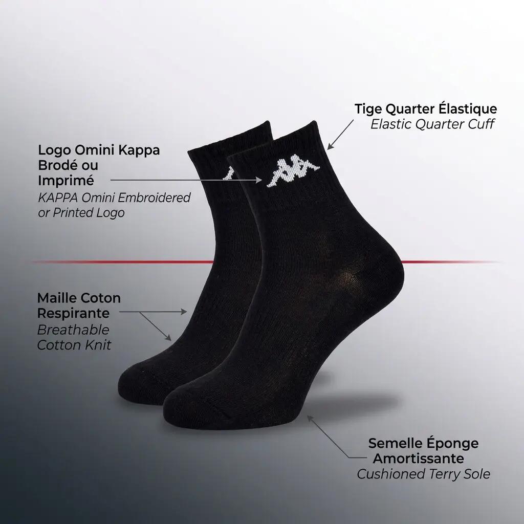 Pack de Chaussettes Femme Quarter KAPPA (Lot de 6) 5/7