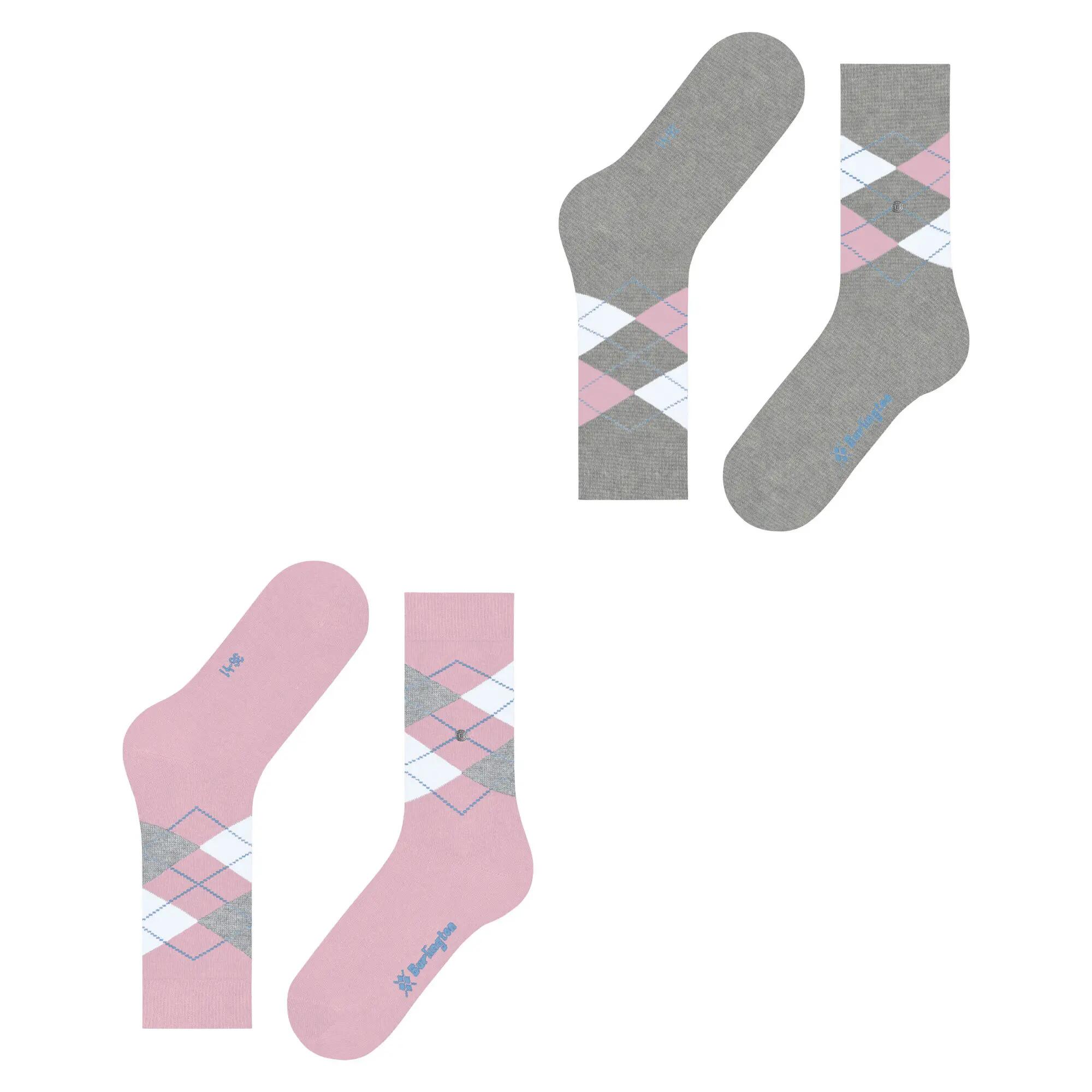 Burlington Damen Socken Everyday Argyle SO 2-Pack 22012 5/6
