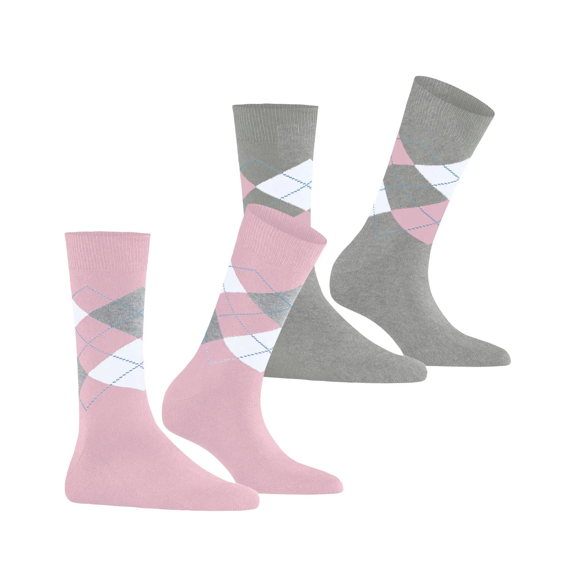 Burlington Damen Socken Everyday Argyle SO 2-Pack 22012 3/6