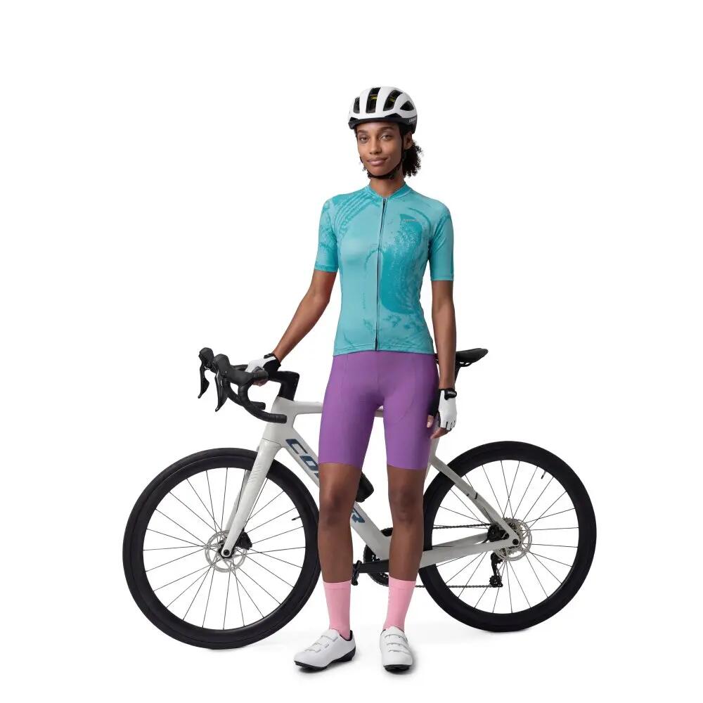 Maillot biodegradable mujer ciclismo Bio-W NRC Blue Azul 3/8