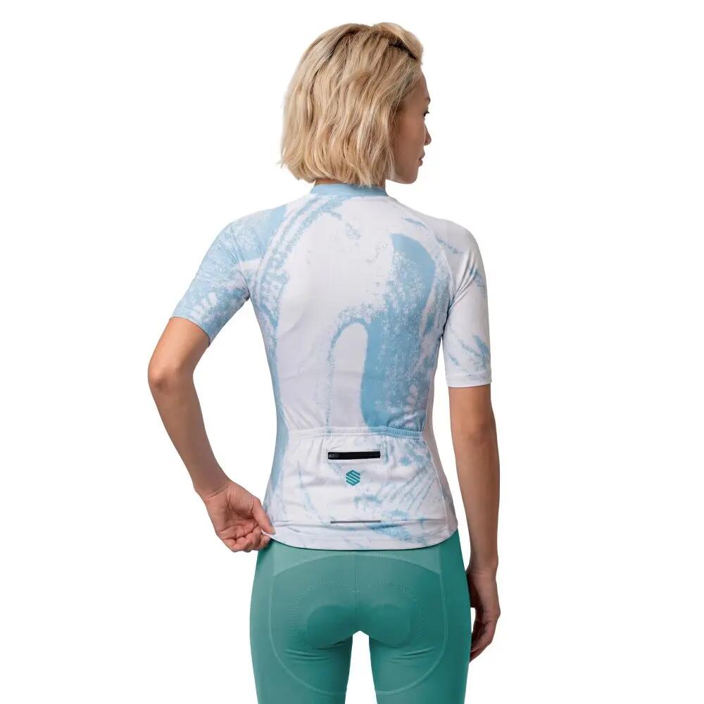 Maillot biodegradable mujer ciclismo Bio-W NRC White Blanco 2/8