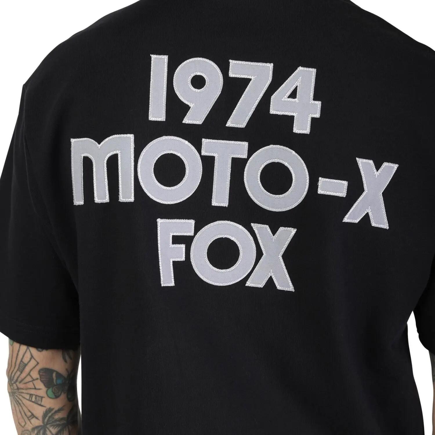 Koszulka - motocross - mężczyźni - moto-x oversized - czarny 2/6