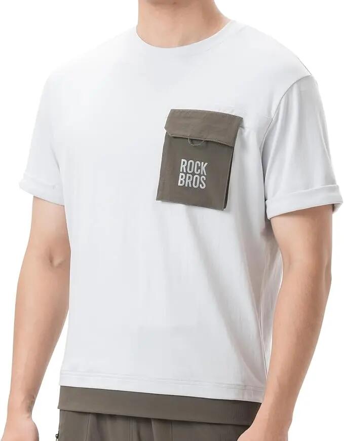 Koszulka sportowa męska Rockbros 1520001900 z krótkim rękawem