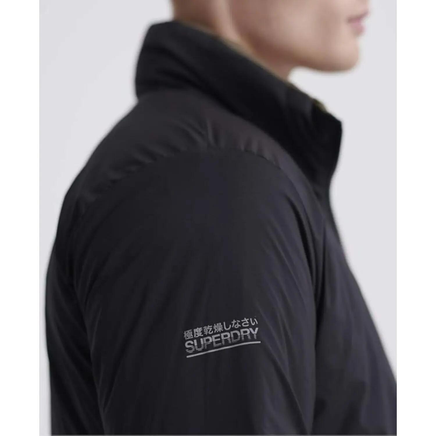 Superdry Bedruckte doppelseitige braune schwarze isolierte Steppjacke für Herren 6/7