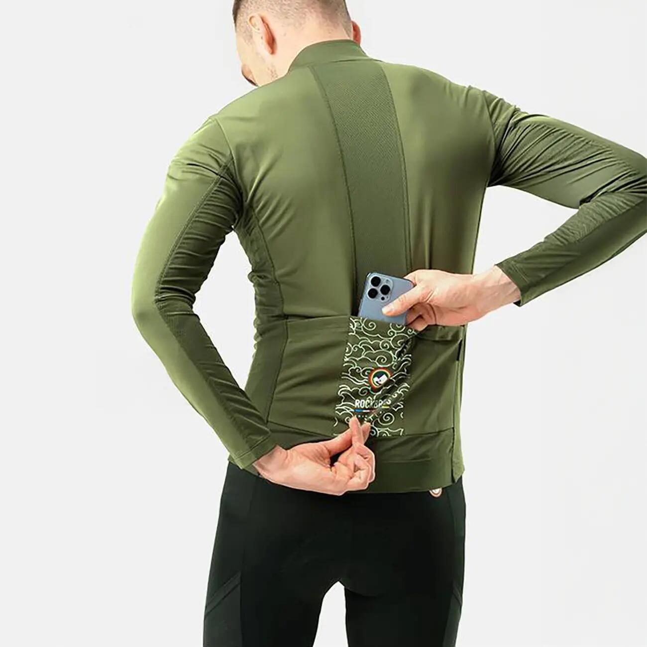 Bluza rowerowa wiatroszczelna ocieplana 4/6