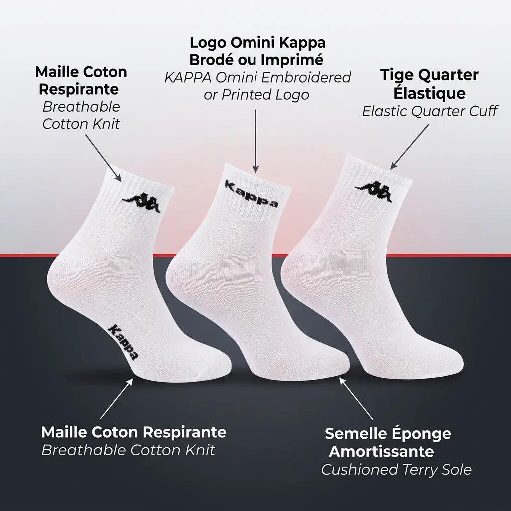 Pack de Chaussettes Femme Quarter KAPPA (Lot de 6) 5/7