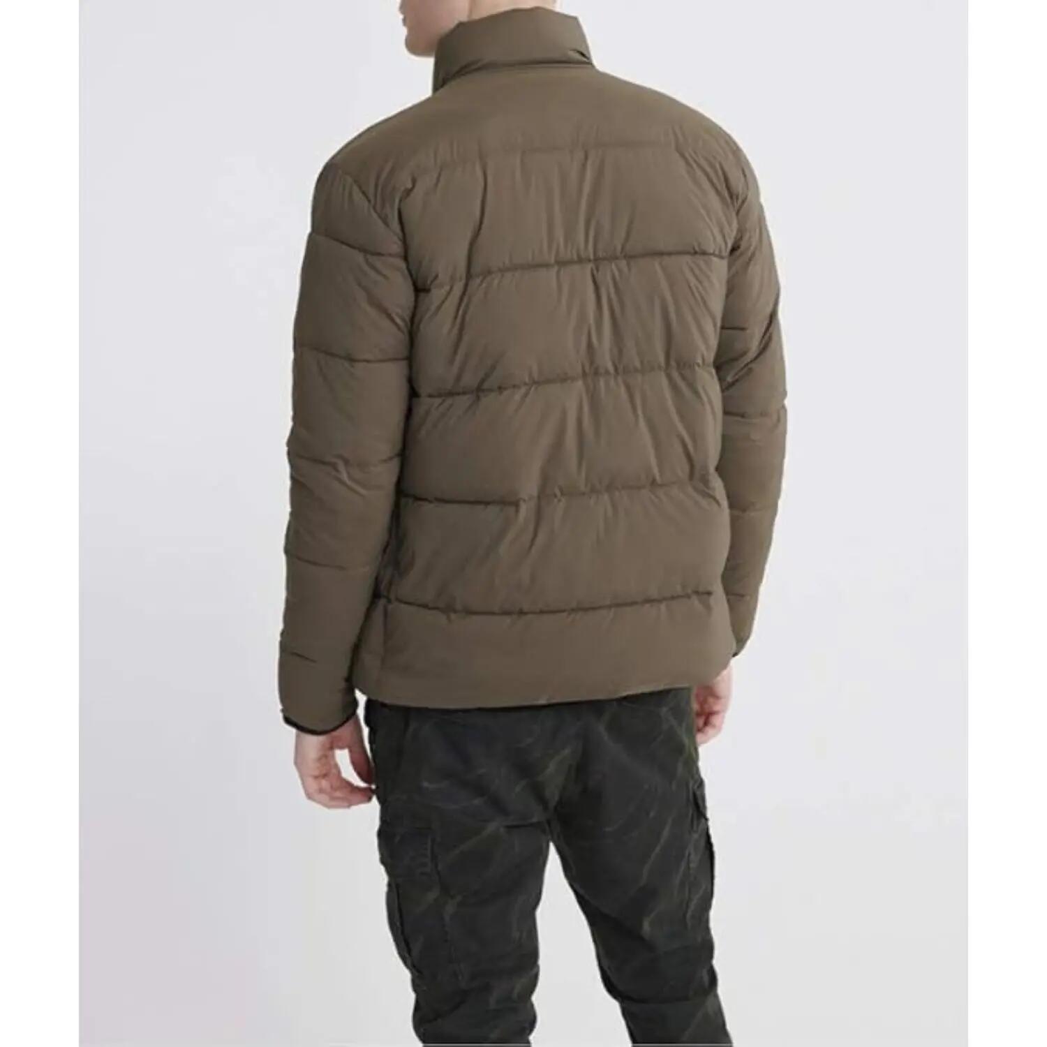 Superdry Bedruckte doppelseitige braune schwarze isolierte Steppjacke für Herren 2/7