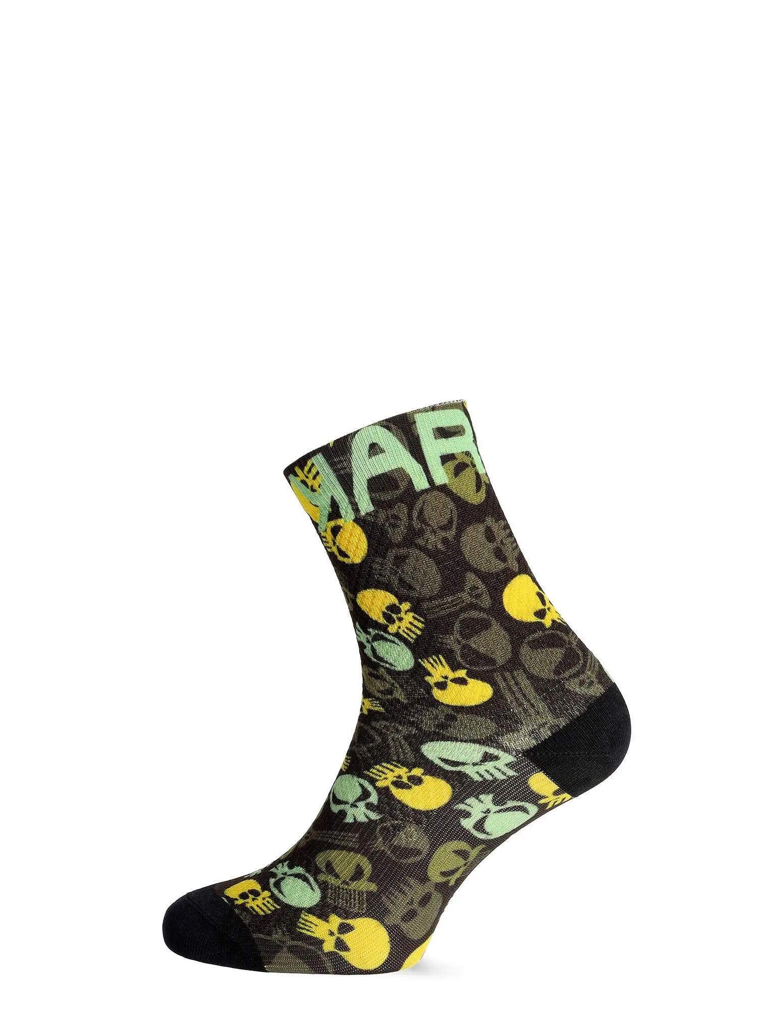 Skarpety rowerowe damskie Karpos Green Fire Socks 3/4