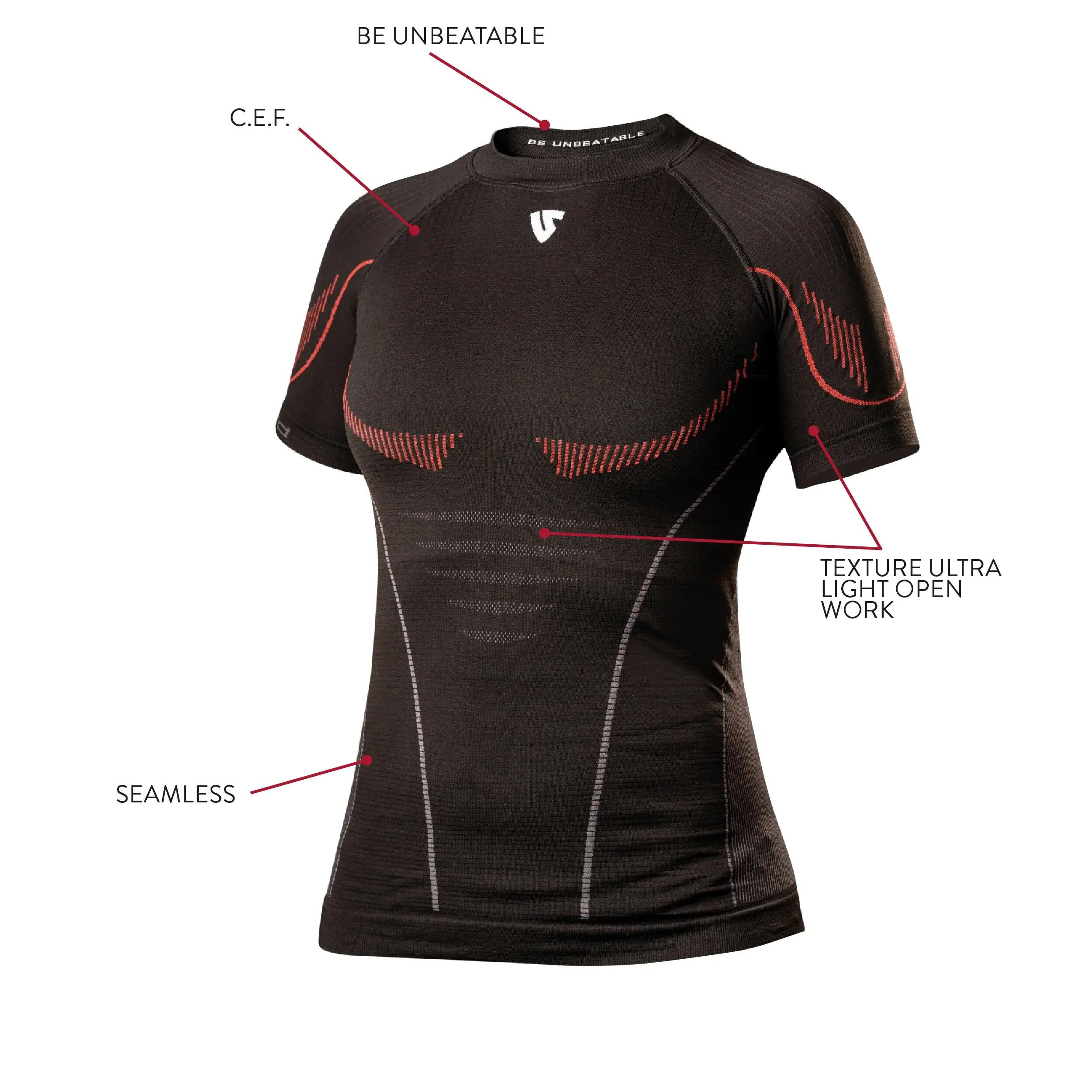 Maglia Tecnica Ultralight a Maniche Corte da Donna - Nera 2/11