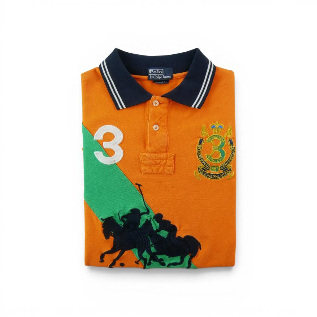 Polo Ralph Lauren Men's Short Sleeve Polo Sash Orange