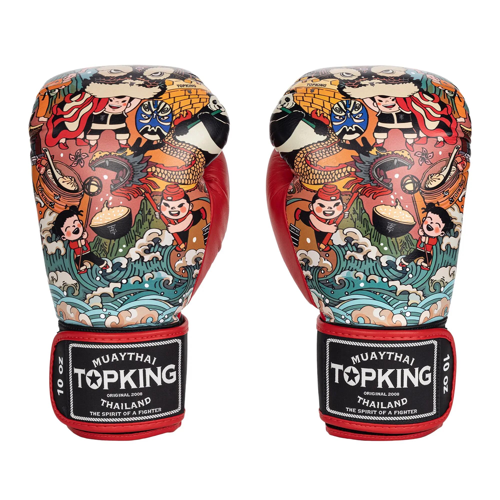 Luvas de boxe Top King Boxing Culture preto/vermelho TKBGCT-SL-2C3 7/7