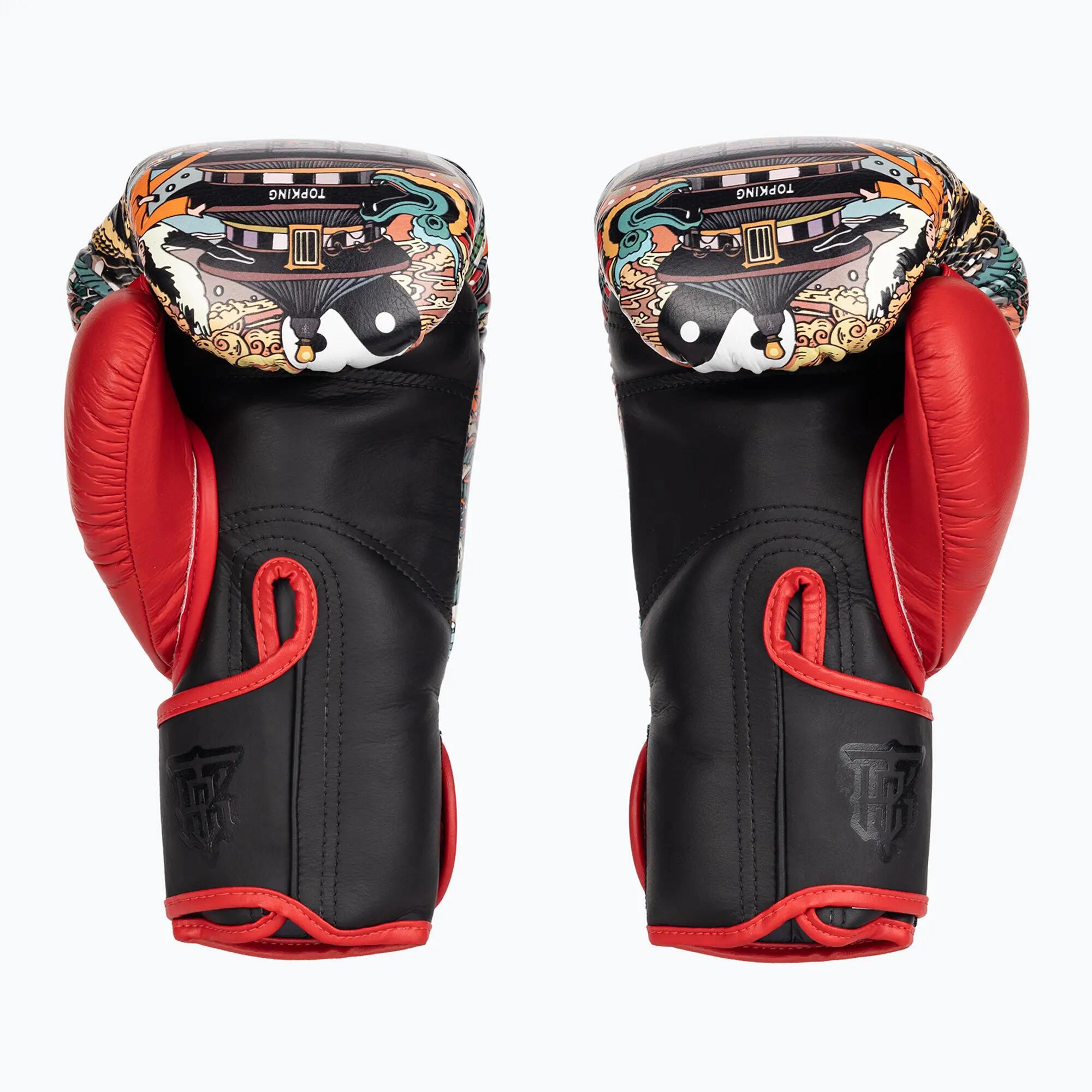 Luvas de boxe Top King Boxing Culture preto/vermelho TKBGCT-SL-2C3 3/7