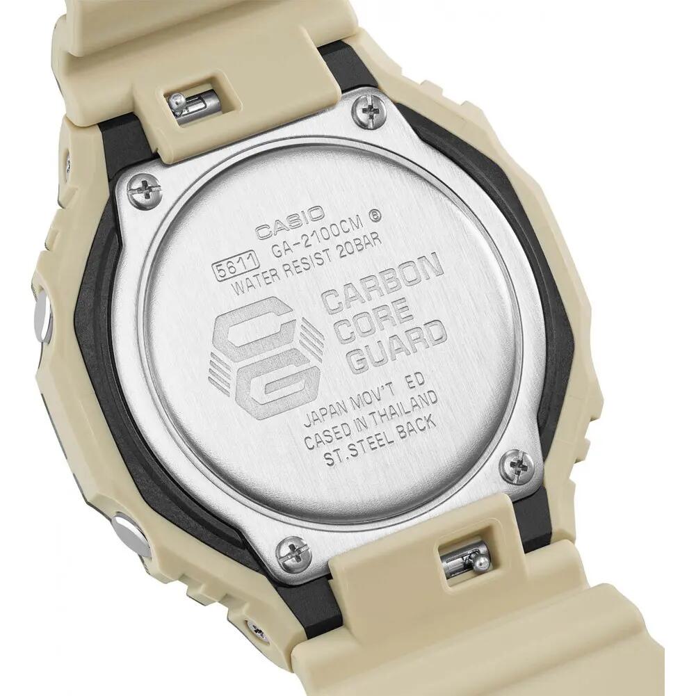 Casio Analoog En Digitaal  Horloge Beige/Zwart GA-2100CM-5AER 4/6