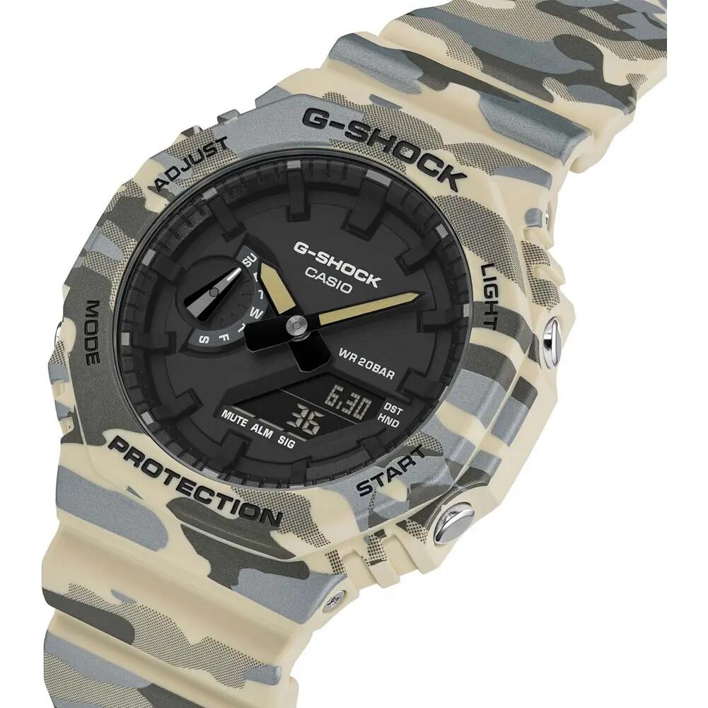 Casio Analoog En Digitaal  Horloge Beige/Zwart GA-2100CM-5AER 3/6
