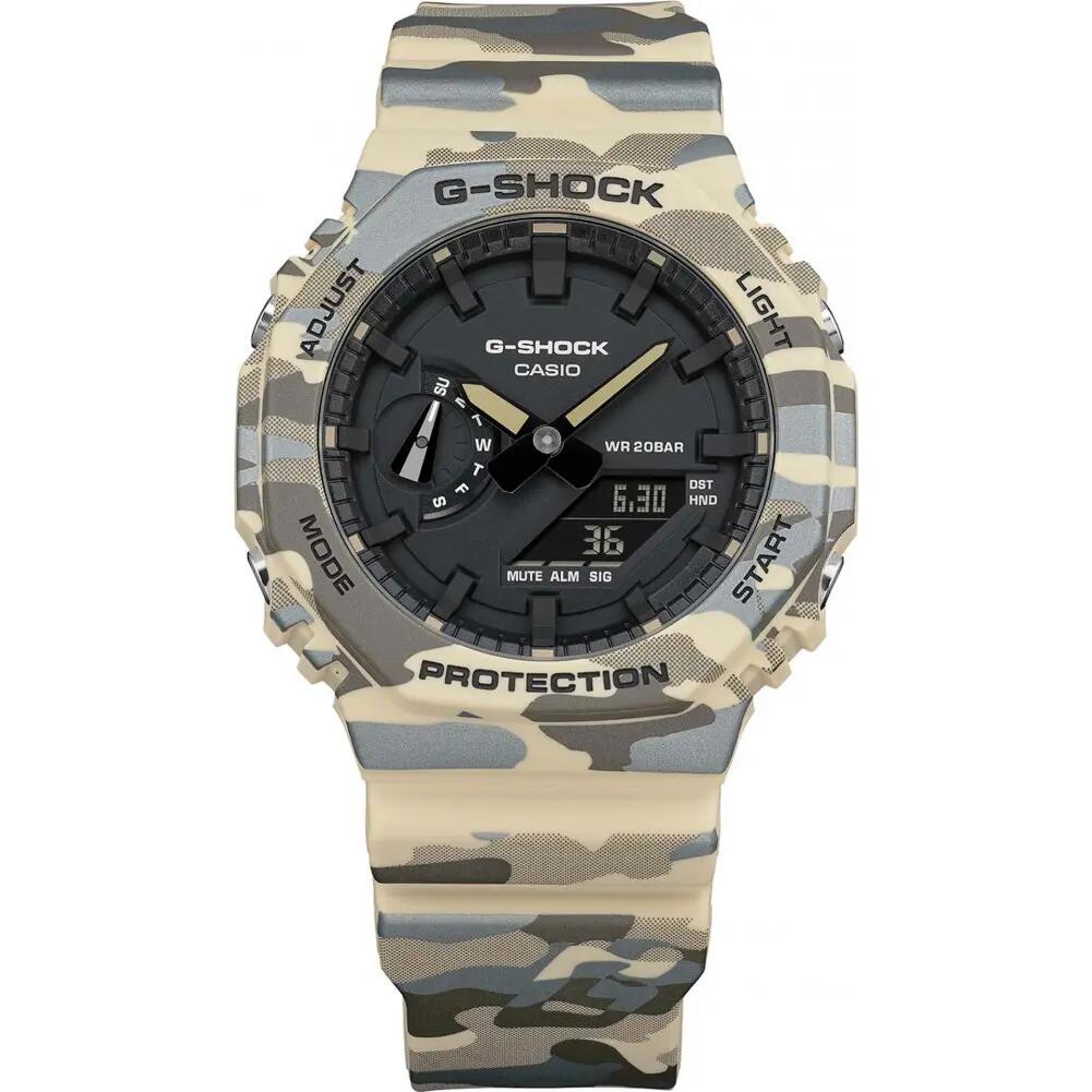Casio Analoog En Digitaal  Horloge Beige/Zwart GA-2100CM-5AER 2/6