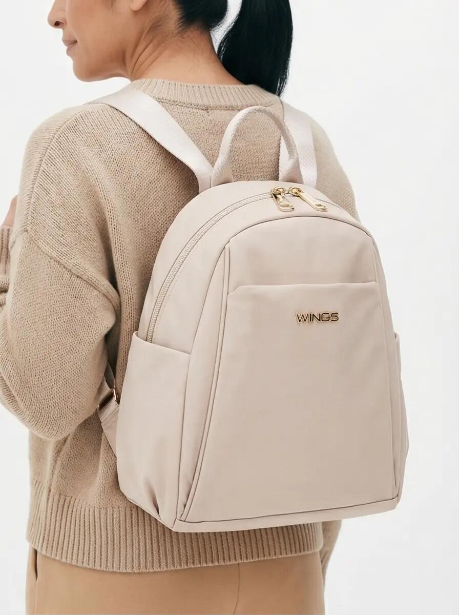 Mały plecak miejski WINGS ROSELLA BEIGE 2/9