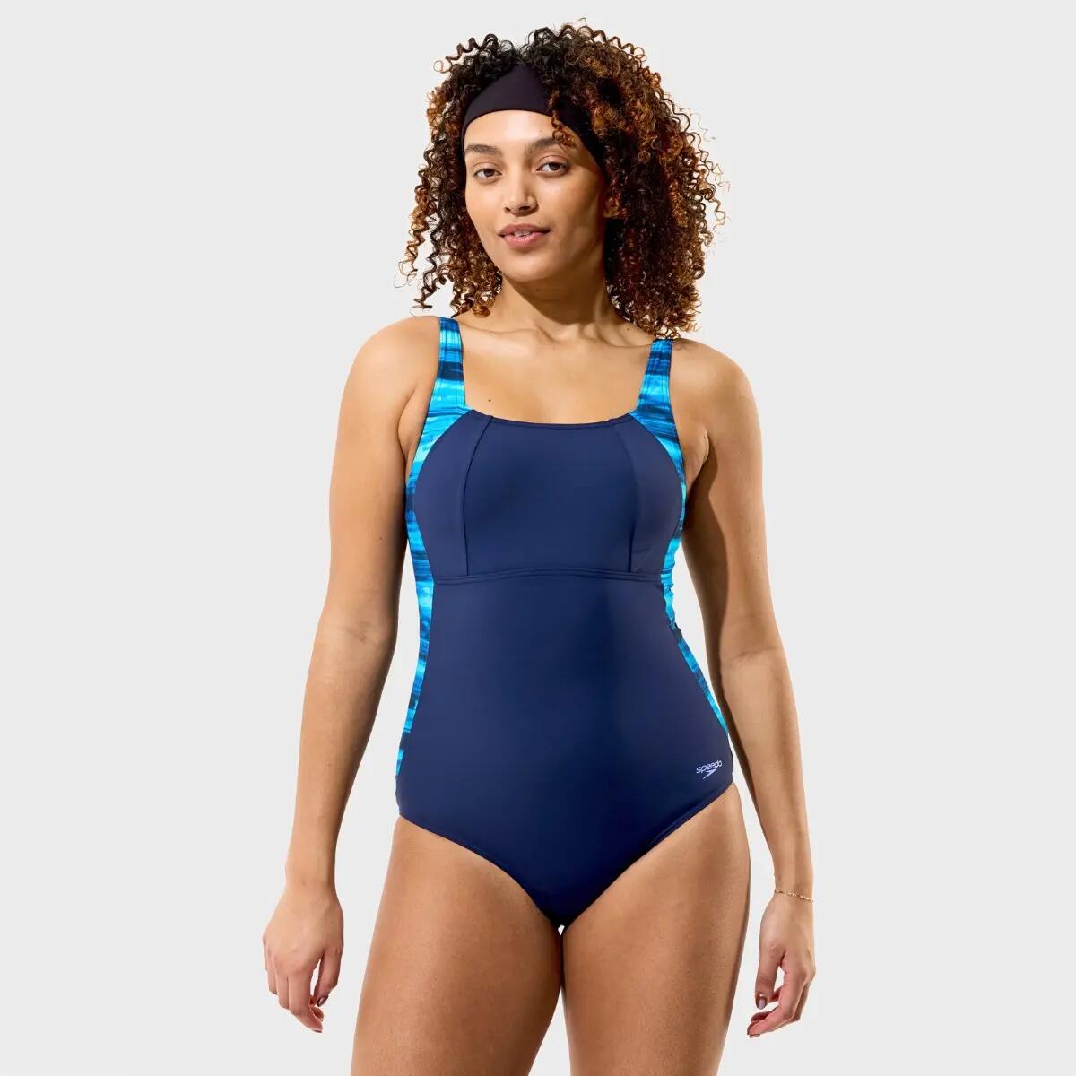Dames Lunalustre Shaping Badpak Blauw III 5/7