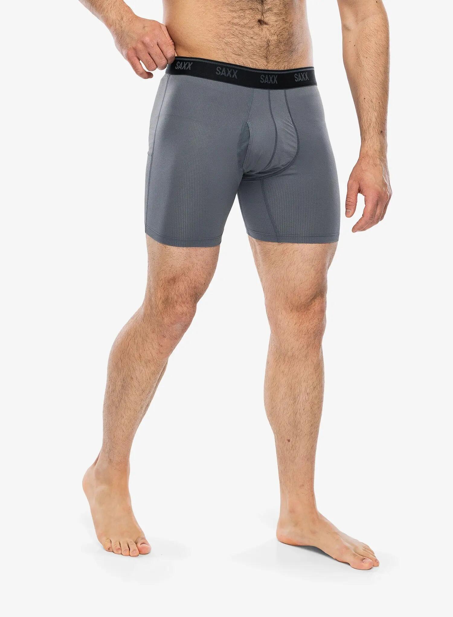 Bokserki termoaktywne Saxx Quest Quick-Dry Mesh Boxer Brief Fly 3/5