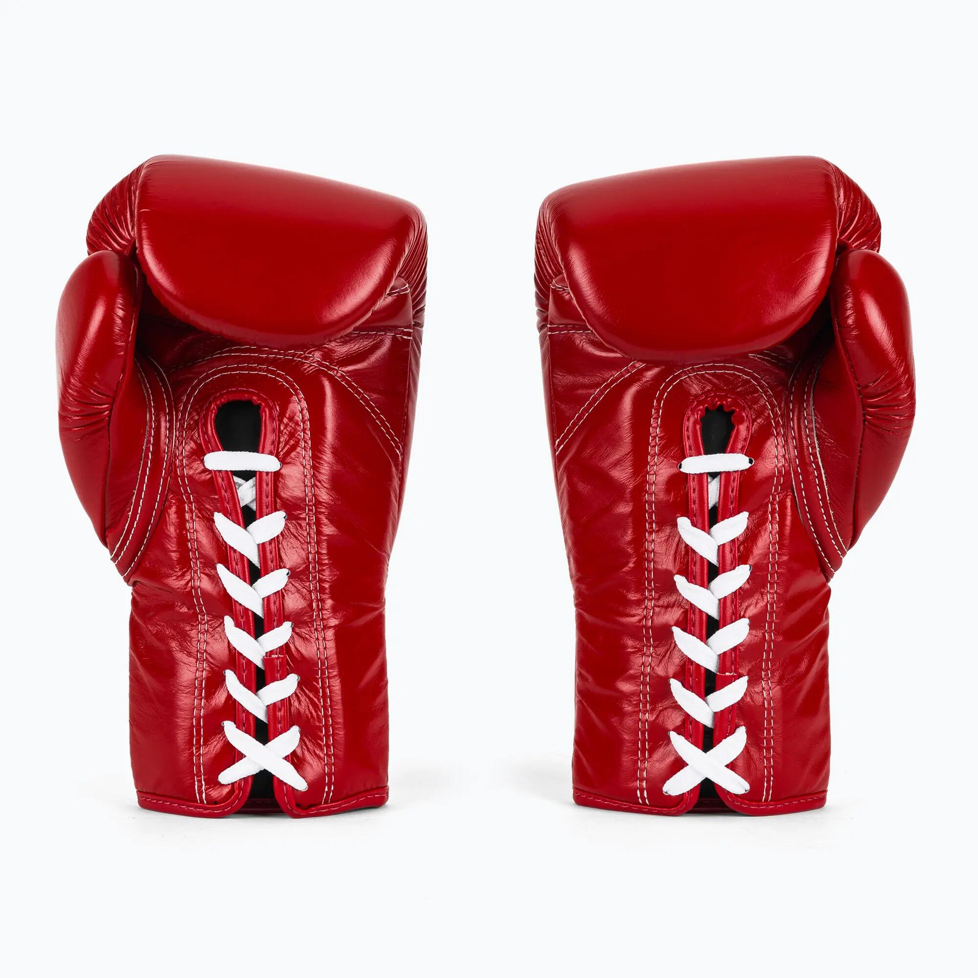 Guantes de boxeo Fairtex Pro Competition con pulgar bloqueado de cuero 3/7