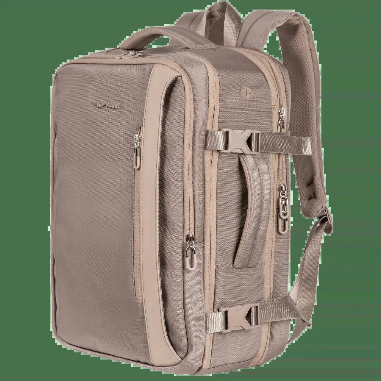 WINGS Plecak wielofunkcyjny SKYLARK poszerzany BEIGE 2/10