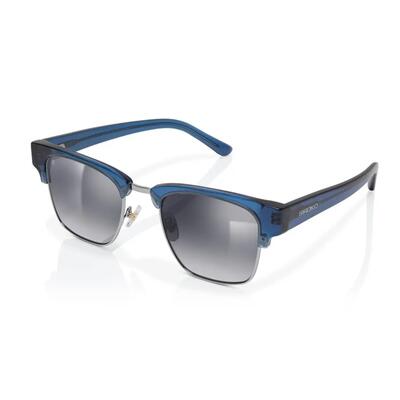Heren en dames vierkante zonnebril new york blue blauw