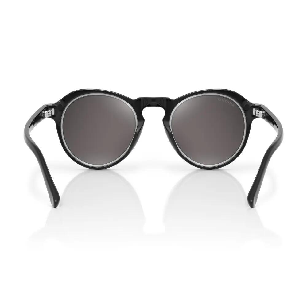 Heren en Dames ronde zonnebril Loop Black Zwart 2/6