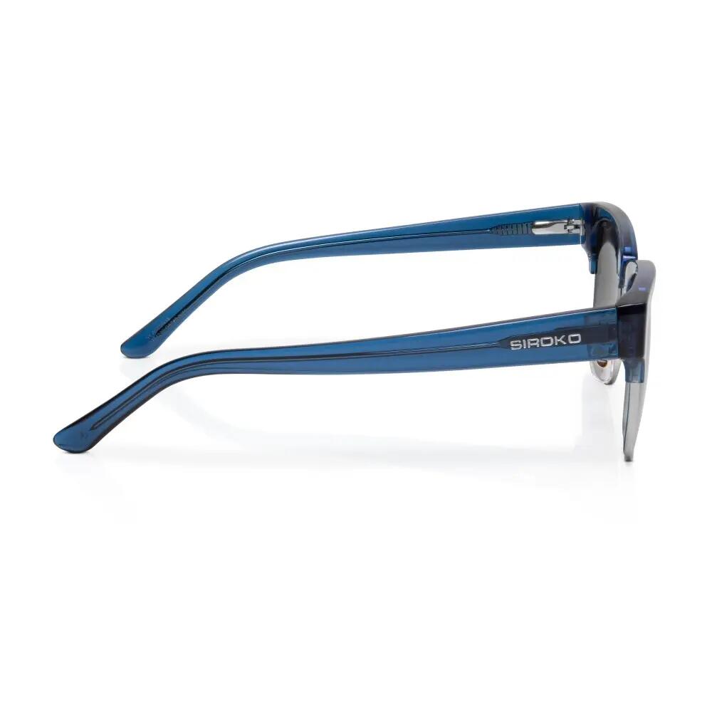 Lunettes de soleil carrées Homme et Femme New York Blue Bleu 4/6