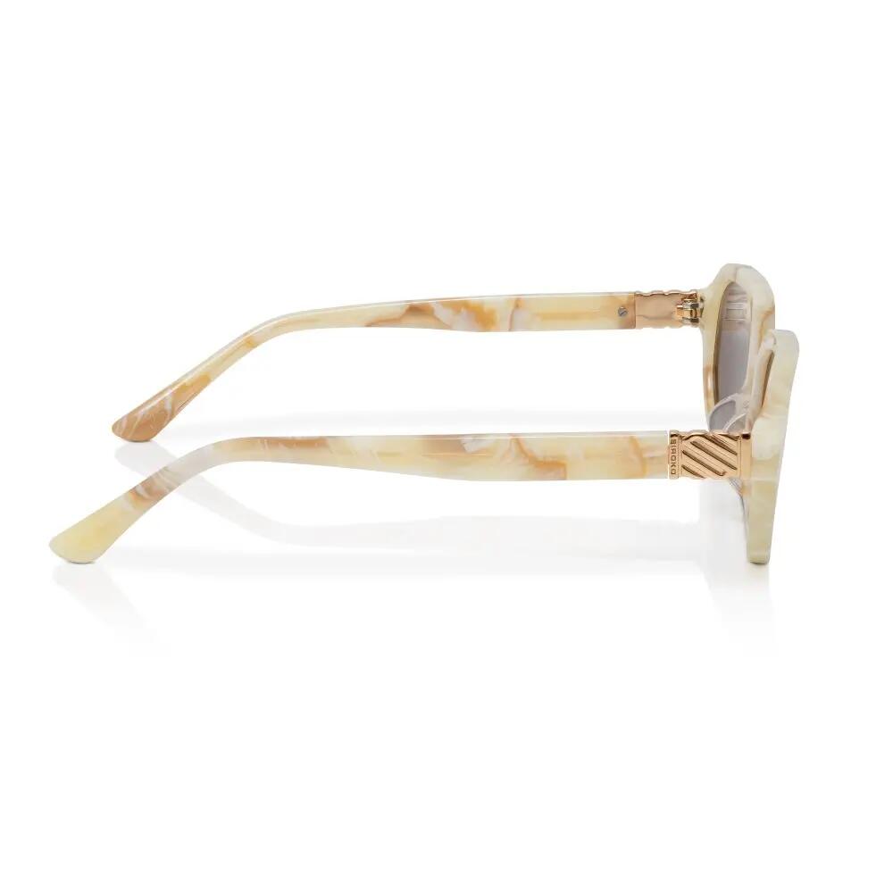 Lunettes de soleil polarisées rectangulaires Homme et Femme Oblong White Blanc 4/6