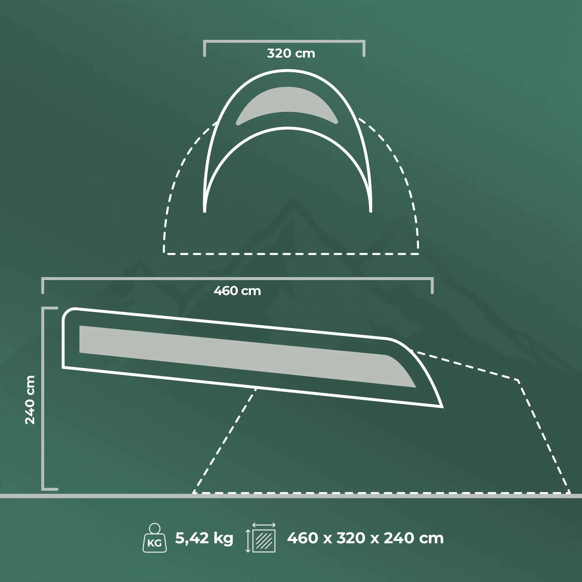 Tetto per tenda KADVA Pinto 2/7