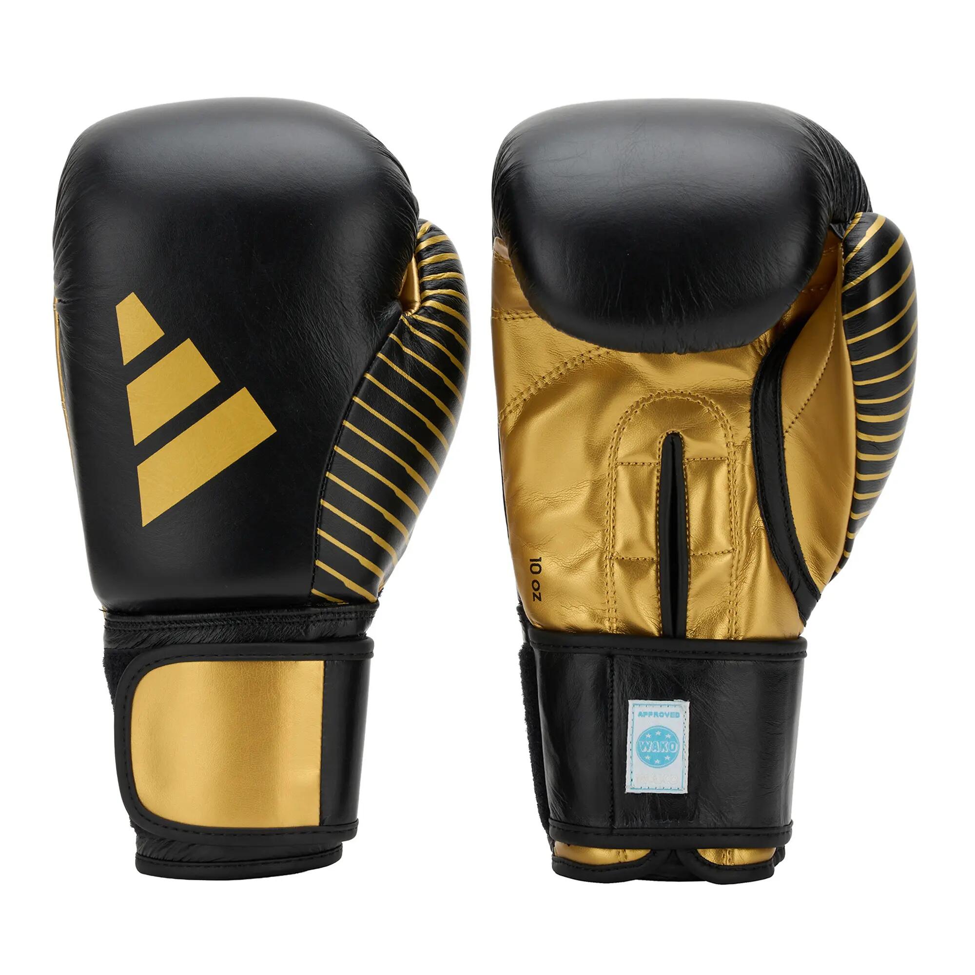 adidas Kickboxing Wettkampfhandschuh black/gold met, adiKBWKF200 7/7